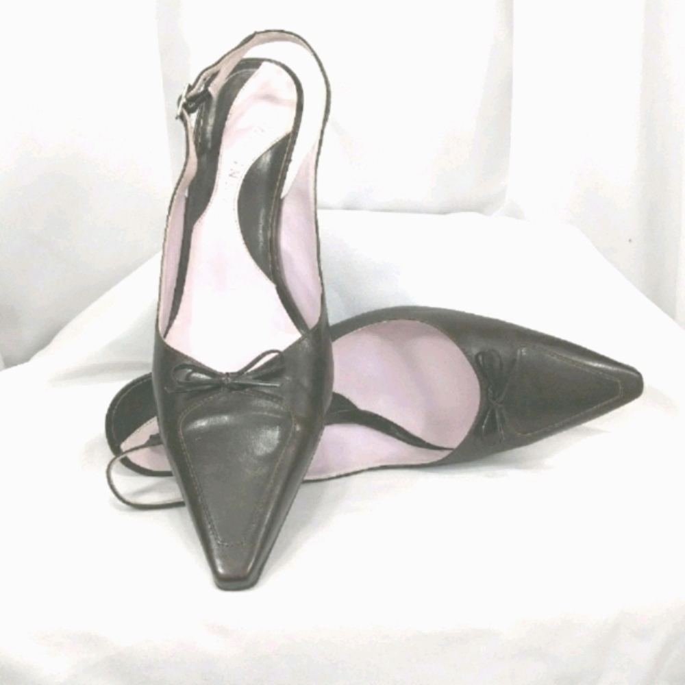 Gianni Bini dark brown classic sling back …